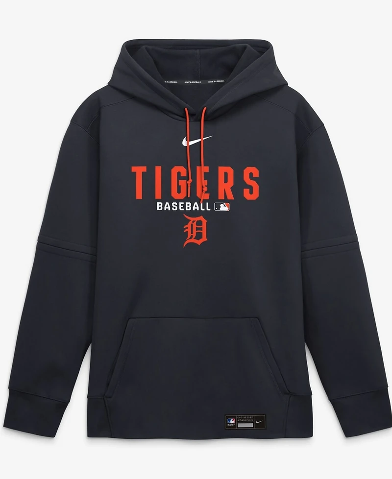 Nike Men's Navy Detroit Tigers Authentic Collection Therma-fit Hoodie