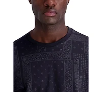 Karl Lagerfeld Paris Men's Bandana Print T-Shirt