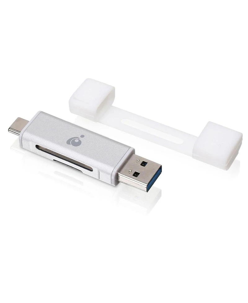 Iogear Usb C Duo Card Reader Sd MicroSD Mmc Rs Mmc