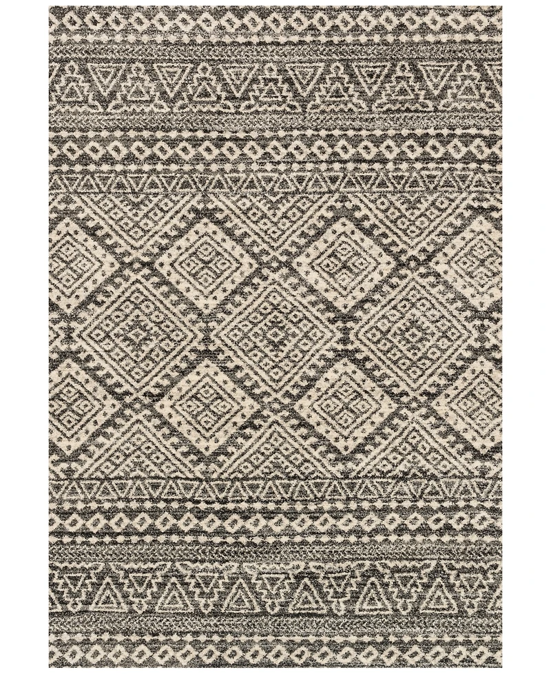 Closeout! Loloi Emory Eb-08 Graphite/Ivory 3'10" x 5'7" Area Rug