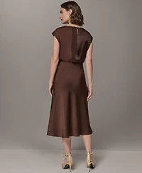 Donna Karan New York Petite A-Line Midi Skirt