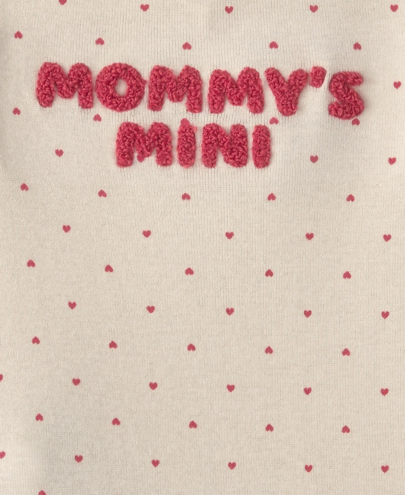 Carter's Baby Girls' Mommy's Mini Heart Bodysuit and Pant, 2-Piece Set