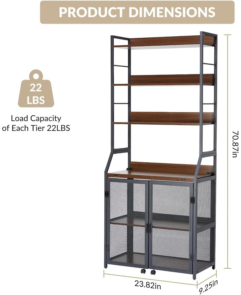 gaomon 70 Inch Industrial 2-in-1 Bookshelf Desk with Storage Shelves, Floor Standing Study Desk and Bookcase Combo for Home Office, Living Room