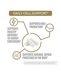 Sunwarrior Nmn Capsules 500 Milligram for Cellular Energy and Healthy Aging Support, Formula, 60 Capsules
