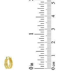 Macy's Three-Row Huggie Hoop Earrings in 10k Yellow Gold