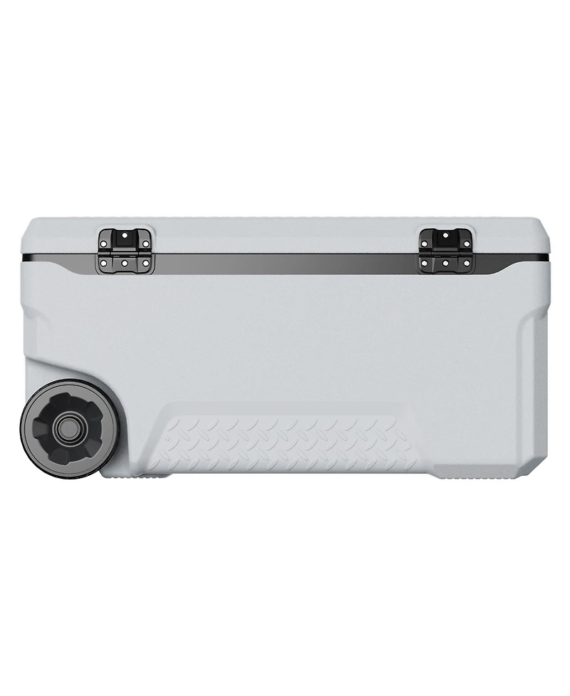 Cozito Portable Cooler, 74 qt Wheeled Cooler with Handles and Cup Holder