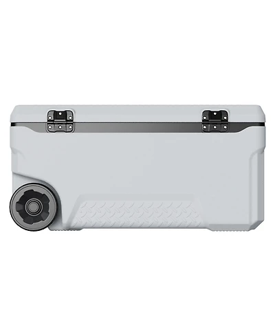 Cozito Portable Cooler, 74 qt Wheeled Cooler with Handles and Cup Holder