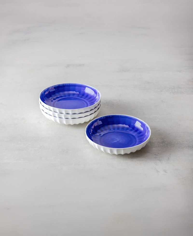 Fortessa Blyss Bone China Low Dinner Bowls, Set of 4
