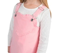 Rare Editions Girls' 2T-6x Long-Sleeve Top, Pink Heart Jumper and Handbag, 3-Piece Set