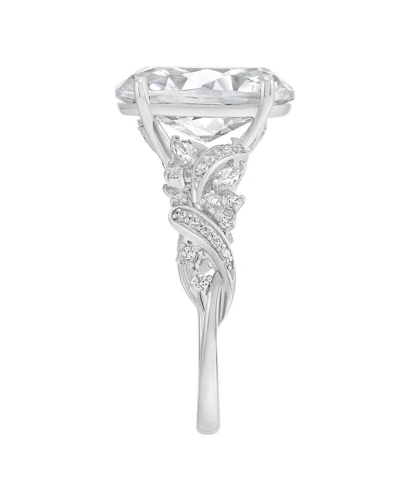 Macy's Igi Certified Lab Grown Diamond (4-3/8 ct. t.w.) Ring 14k Yellow & White Gold