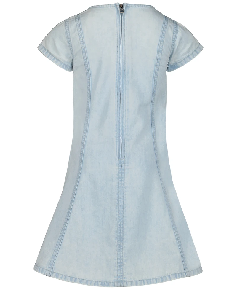 Calvin Klein Girls' 7-16 Denim Panelled Dress