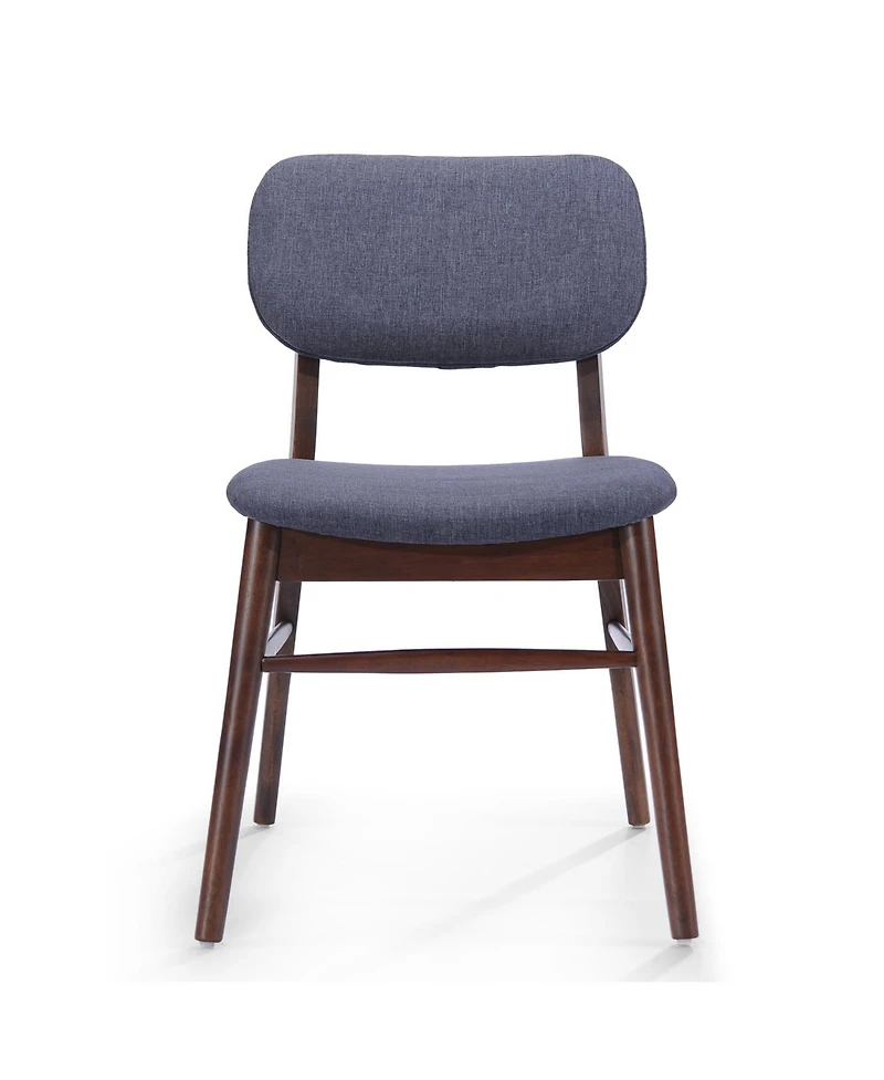 Rainsken Modern Dining Chairs Set of 2, Rubberwood Frame Upholstered Chair, for Living Room