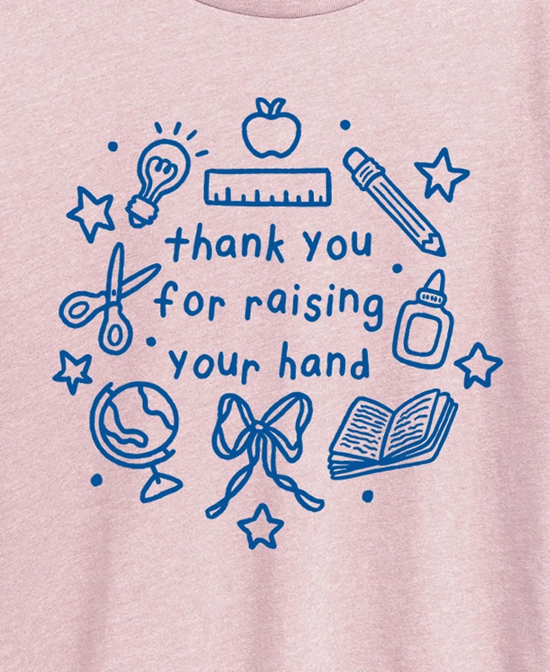 Hybrid Apparel Plus Instant Message Teacher Thank You Graphic T-Shirt