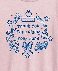 Hybrid Apparel Plus Instant Message Teacher Thank You Graphic T-Shirt