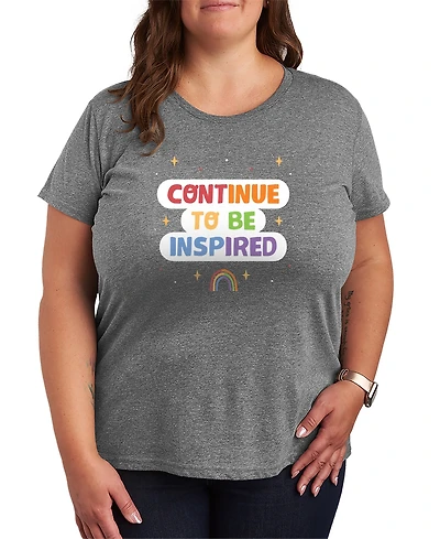 Hybrid Apparel Plus Instant Message Continue to be Inspired Graphic T-Shirt