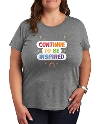 Hybrid Apparel Plus Instant Message Continue to be Inspired Graphic T-Shirt