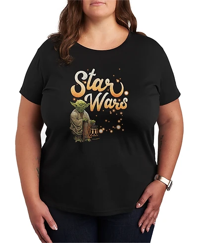 Hybrid Apparel Plus Star Wars Yoda Fireflys Graphic T-Shirt