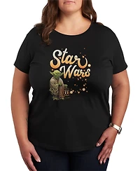 Hybrid Apparel Plus Star Wars Yoda Fireflys Graphic T-Shirt