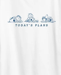 Hybrid Apparel Plus Peanuts Todays Plans Snoopy and Linus Graphic T-Shirt