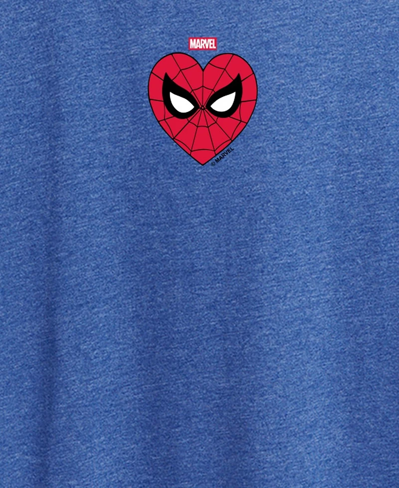 Hybrid Apparel Plus Spider-Man Heart Graphic T-Shirt