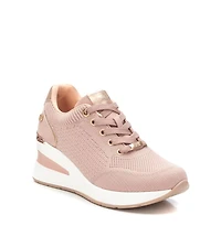 Xti Women's Wedge Lace-Up Sneakers