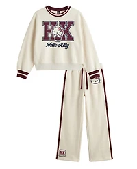 Hello Kitty Girls' 2T-6X Long-Sleeve Sweatshirt and Pants, 2-Piece Set