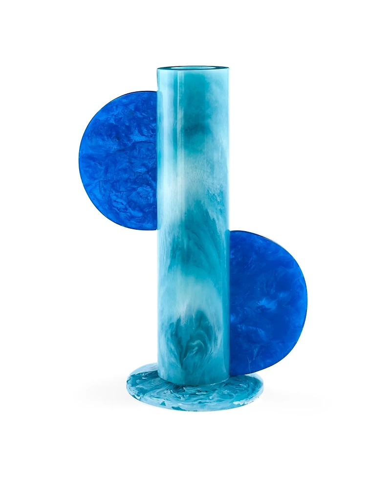 Jonathan Adler Como Acrylic 12" Cylinder Vase