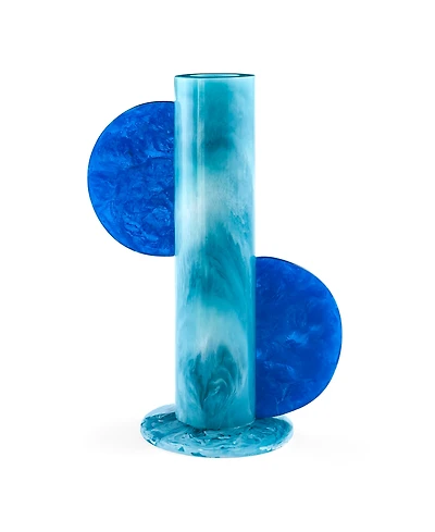 Jonathan Adler Como Acrylic 12" Cylinder Vase