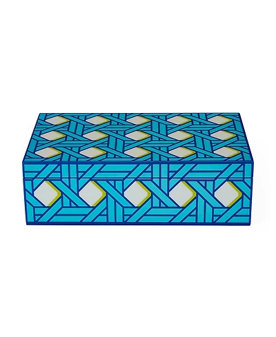 Jonathan Adler Basketweave Lacquer 10" Medium Box