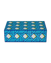 Jonathan Adler Basketweave Lacquer 10" Medium Box