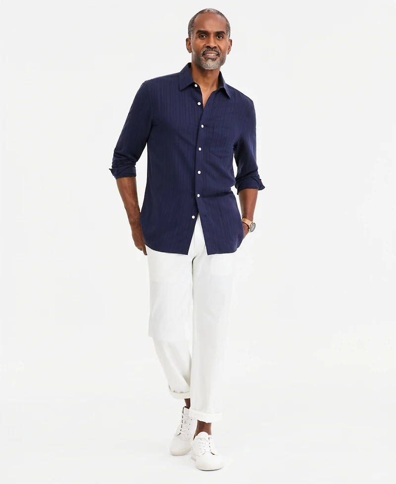 Club Room Men's Solid Silk Blend Long-Sleeve Shirt, Macy's Exclusive
