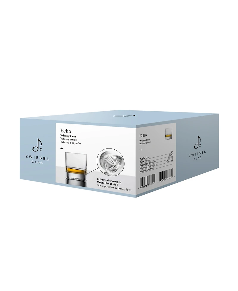 Zwiesel Glas Echo Whiskey Glasses, Set of 4