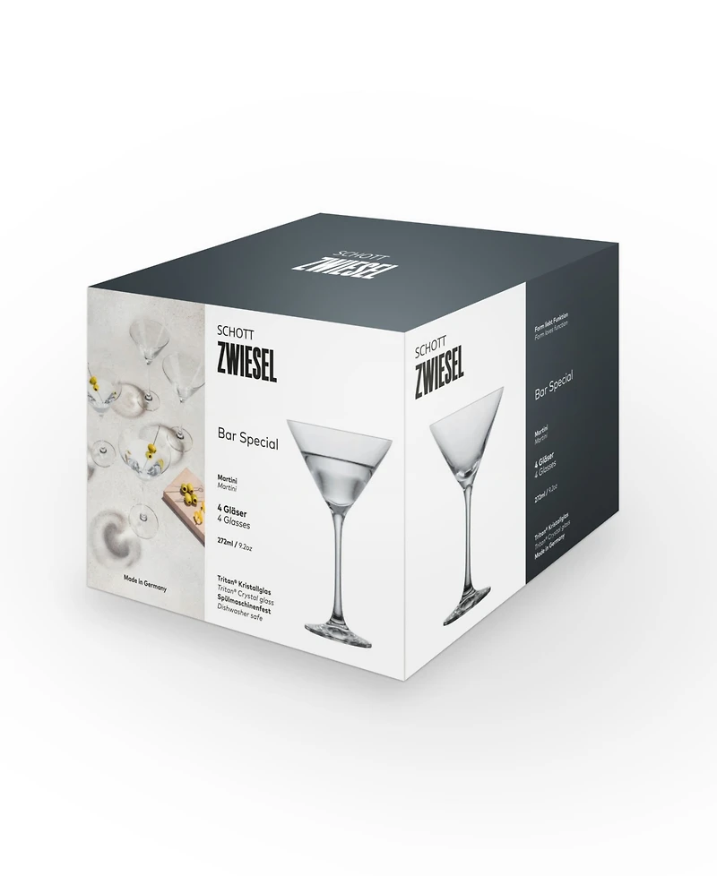 Zwiesel Glas Bar Special Martini Glasses, Set of 4