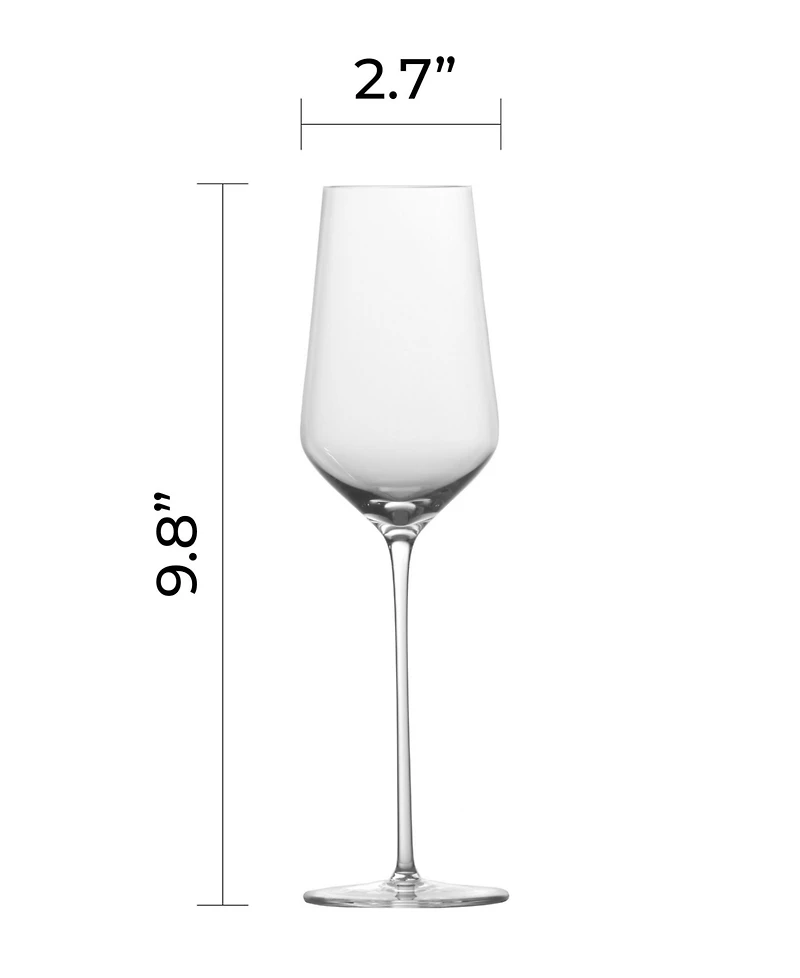 Zwiesel Glas Nektar Handmade Champagne Glasses, Set of 2
