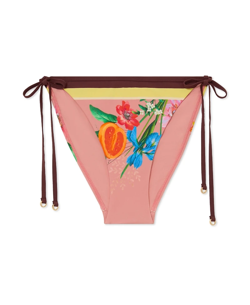 Reiss Women's Floral-Print Side-Tie Bikini Bottoms
