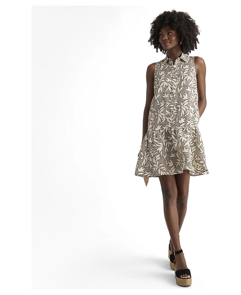 UNTUCKit Women's Linen Blend Sleeveless Amara Dress