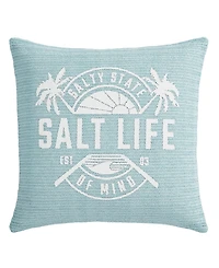 Salt Life Raffia Square Decorative Pillow, 18" x
