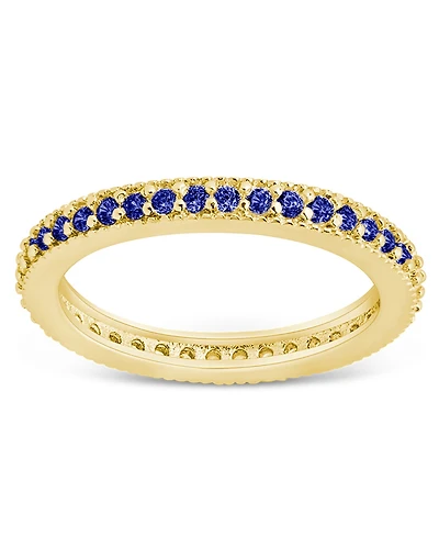 Sterling Forever 2.5mm Thin Cubic Zirconia Band Ring