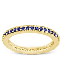 Sterling Forever 2.5mm Thin Cubic Zirconia Band Ring