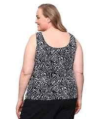 Alex Evenings Plus Glitter Knit Top and Jacket, 2-Piece Set