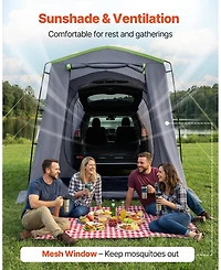 Cozito Large Suv Tailgate Tent 10.6 x 8 feet for 5-9 Person Camping with Mesh Windows