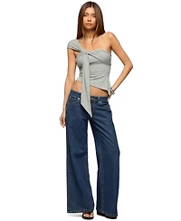 Edikted Women's Zoie Draped Tie One Shoulder Top