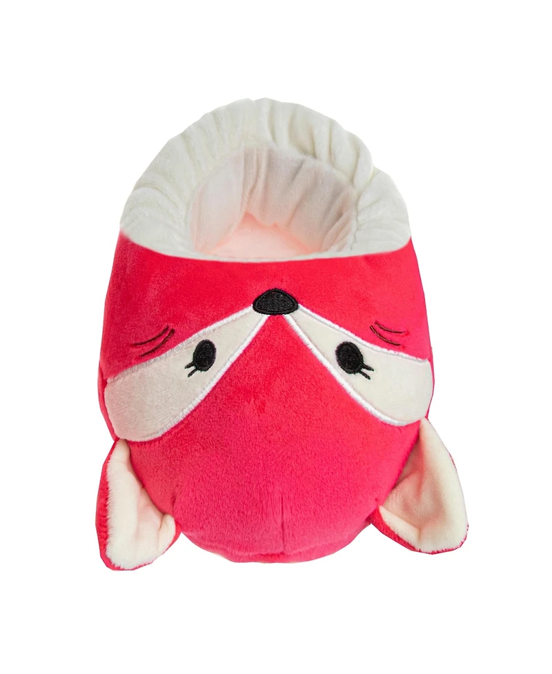 Squishmallow Women's Plush Fox Slip-On Slippers