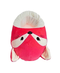 Squishmallow Women's Plush Fox Slip-On Slippers