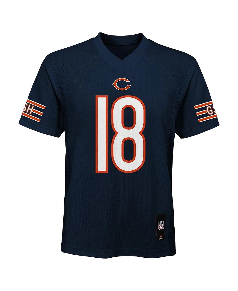 Outerstuff Big Boys and Girls Caleb Williams Navy Chicago Bears Replica Player Jersey