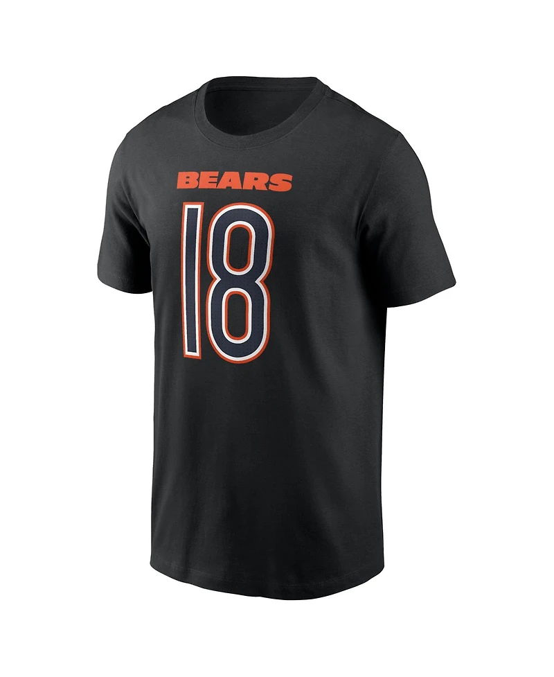 Nike Men's Caleb Williams Black Chicago Bears Carbon Name Number T-Shirt