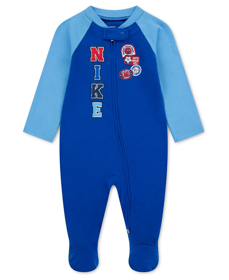 Nike Sportswear Baby Boys' Herringbone Cotton Footed Coverall