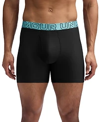 Under Armour Men's Performance Tech Solid 6" Boxer Briefs, 3-Pack