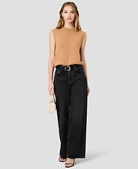 French Connection Women's Babysoft Vertical Tick Sleeveless Knit Top