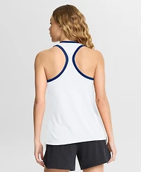 Nike Women's White Chicago Cubs Tri-Blend Dri-fit Racerback Tank Top